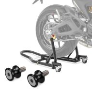 Set: Dolly Rear Paddock Stand Mover II Racing matt + Bobbin Spools Motea Jerez M8 