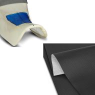 Set: Gel-Pad XL for Seats 25x20x0.59 inch + seat cover fabric artificial leather Carbon-Look XL 140x39.37 inch
