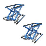 2x Scissor Lift for Cruiser Custom Hydraulic Jack ConStands Mid-lift XL blue Discount Set CB1249