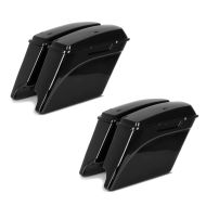 2x Seitenkoffer Stretched für Harley-Davidson Touring 94-13 lackiert, o. Verschluss Craftride Spar-Set_1