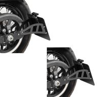 2x Seitlicher Kennzeichenhalter für Harley Davidson Sportster 91-03 Craftride schwarz Spar-Set_1