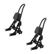 2x Sissy Bar Detachable CSM fits for Harley Davidson Sportster 04-20 black Craftride Set Discount