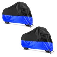 2x Motorrad Abdeckplane Craftride XXXL Abdeckhaube in schwarz-blau Spar-Set_1