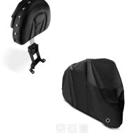 Set: Fahrer Rückenlehne Sissybar Indian Chief, Chieftain, Roadmaster 15-20 + Abdeckplane XXXXL Abdeckhaube in schwarz_1