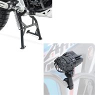 Set: Hauptständer für Yamaha Tenere 700 19-21 + LED Zusatzscheinwerfer mit Sturzbügel Halter und Schutzgitter SX22_1