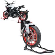 Set: Montageständer Set FR Motorradständer vorne und hinten + Montageständer Vorderrad mit gummierten Aufnahmen Motorradheber vorne_1