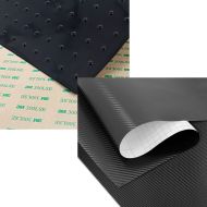 Set: Side Tank Pad Sheet Motea Grip 48x18.90 inch + Adhesive Wrapping Foil Carbon Foil 75x39.37 inch Carbon-Look 3D