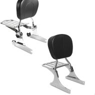 Set: Sissy Bar with Rear Rack detachable fits for Harley Davidson Softail models -2006 chrome Craftride + Sissy Bar + luggage rack fits for Harley Davidson Softail 1988-2006 chrome Craftride