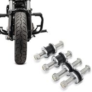 Set: Sturzbügel Harley Sportster 04-20 Mustache in schwarz + Docking Hardware Kit für Harley Sportster 2004-2020 Anbausatz_1