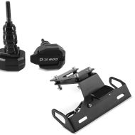 Set: Sturzpads für Kawasaki Z 900 17-21 Crashpads Motoguard RX4 schwarz + Kennzeichenhalter für Kawasaki Z 900 17-21 Nummernschildhalter Zaddox NH1_1