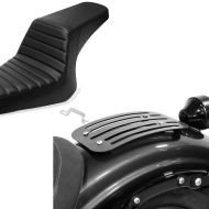 Set: Doppel Sitzbank für Yamaha XV 950 / R 14-20 Duo Sitz Craftride XC8 + Gepäckträger für Yamaha XV 950 / R 14-20 Solo Rack L1 Gepäckbrücke Craftride_1