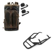 Set: Gepäckträger für BMW R NineT Scrambler 16-21 Gepäckbrücke Craftride GT1 + Gepäckrolle für BMW R NineT Scrambler Hecktasche Craftride VG7 schwarz_1