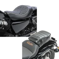 Set: Solo Sitz für Harley Sportster Forty-Eight 48 10-20 Craftride SR4 Sitzbank + Sozius Sitz mit Polsterung für Harley Sportster Forty-Eight 48/ 883 Iron Craftride_1