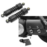 Set: Stoßdämpfer 11 Zoll Harley-Davidson Dyna Street Bob 06-17 Federbeine von Craftride schwarz + Schwingentasche + Halter für Harley Dyna Street Bob 06-17 Craftride_1
