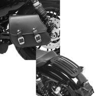 Set: Schwingentasche + Halter für Harley Sportster 883 Iron 09-20 Craftride + Gepäckträger für Harley Sportster 883 Iron 09-20 Solo Rack L1 Gepäckbrücke Craftride_1