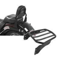 Set: Sissy Bar für Harley Davidson Fat Boy Special/ Lo 10-17 CSS schwarz Craftride + Gepäckträger für Harley-Davidson Softail 06-17 schwarz Craftride_1