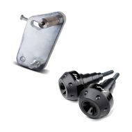 Set: Adapterplatte für ConStands Power Yamaha FZ1/Fazer 06-15 + Sturzpads für Yamaha FZ1 / Fazer 06-15 Crashpads Motoguard SC2 schwarz_1