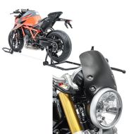 Set: Einarm Montageständer Set für BMW R NineT 14-21 Motorradständer hinten vorne Constands CLS + Windschild für BMW R NineT 14-21 Windschutzscheibe Craftride CW9 schwarz_1
