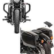 Set: Sturzbügel für Kawasaki Vulcan S / Cafe 15-21 Motor Schutzbügel Craftride + Seitenkoffer Set für Kawasaki Vulcan S / Café Craftride Nevada je 20Ltr_1