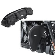 Set: Windschild Tasche RV für Harley Davidson Street Glide 06-13 Craftride + Sturzbügel Spritzschutz für Harley Street Glide 06-21 Beinwärmer Craftride_1
