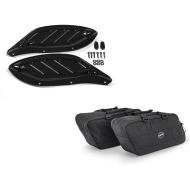 Set: Seitlicher Windabweiser für Harley Street Glide 06-13 Craftride verstellbar schwarz + Koffer Innentaschen für Harley Street Glide 06-21 Craftride BG1 Paar_1