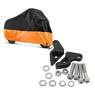 Set: Abdeckplane Harley Street Rod 750 - V-Rod / Muscle Craftride XXL in schwarz-orange + Tieferlegungskit 1" für Harley V-Rod 02-17 Tieferlegung Craftride_1