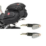 Set: Hecktaschen Set Yamaha MT-07 / Tracer Bagtecs X50 und X52 + LED Blinker für Yamaha MT-07 / Tracer 700 mit E-Prüfzeichen Lumitecs KP12_1
