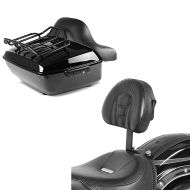 Set: Topcase King NHB für Harley Fat Boy / 114 schwarz Craftride + Fahrer Rückenlehne Tech für Harley Fat Boy 07-17 Craftride_1