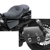 Set: Doppel Sitzbank für Harley Davidson Sportster 1200 Custom 04-20 CM Sitz Craftride + Schwingentasche + Halter für Harley Sportster 1200 Custom 01-20 Craftride_1