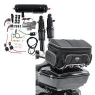 Set: Luftfederung Fahrwerk für Harley Electra Glide Ultra Classic 94-20 mit Tank Craftride + Hecktasche für Harley Davidson Electra Glide Ultra Classic Topcase Tasche Craftride TT1 73Ltr_1