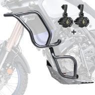 Set Sturzbügel oben unten + Scheinwerfer für Yamaha Tenere 700 19-20 Motoguard schwarz_1