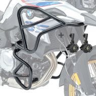 Set Sturzbügel oben unten XL + Scheinwerfer für BMW F 850 GS / F 750 GS 18-20 Motoguard schwarz_1