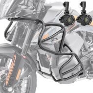 Set Crash bar + Auxiliary lights fit for KTM 790 / 890 Adventure / R 19-22 fog lights Motoguard KT34 black