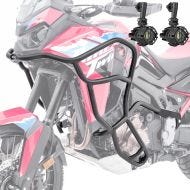 Set Crash bar + Auxiliary lights fit for Africa Twin 1100 CRF 2024 fog lights Motoguard KT22