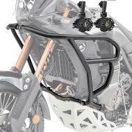 Set Upper Crash bar + Auxiliary lights fit for Yamaha Tenere 700 World Raid 22-24 Motoguard fog lights HG16