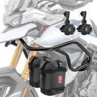 Set Upper Crash bar + Auxiliary lights + bags L fit for Triumph Tiger 900 / GT / Rally 20-23 Motoguard