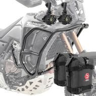 Set Upper Crash bar + Auxiliary lights + bags fit for Yamaha Tenere 700 World Raid 22-24 Motoguard HG15