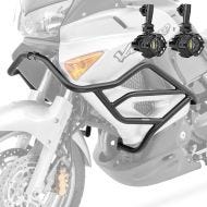 Set Crash bar + Auxiliary lights fit for Honda Varadero XL 1000 V 03-11 fog lights Motoguard MK29 black