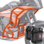 Set Crash Bars + bags fits for KTM 790 / 890 Adventure/ R 23-24 SH26 Motoguard orange