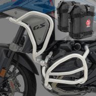 Set Crash Bars + bags fits for BMW R 1300 GS 23-24 silver SG41 Motoguard