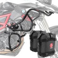 Set Crash Bars + bags fits for BMW F 800 GS 08-12 Motoguard
