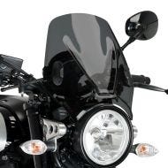 Windshield compatible with Husqvarna Svartpilen 125 21-21 dark smoke Puig Mito 20702f