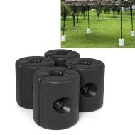 4x Pavilion Weights Tourtecs PG2 Pavilion Stand Feet Leg Weights for Tent Weighted Feet Stand Protection Black