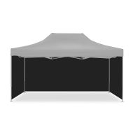 4 Pavillon walls foldable for Racing tent 3x14.76 ft Tourtecs black