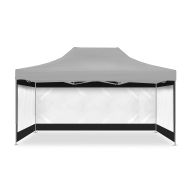 4 Pavillon walls foldable for Racing tent 3x14.76 ft Tourtecs transparent