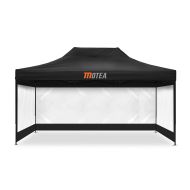 Pavillion for Cruiser Special with 4 Pavillon walls 3x4 5m Tourtecs Set foldable MOTEA black-transparent CB25814