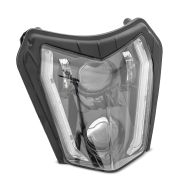 LED headlight compatible with KTM 690 SMC R / Enduro / R 19-24 with E-mark DRL Xdure SW2