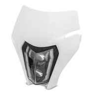 LED Headlight ECE + mask compatible with Asiawing 250 / 450 Enduro XDURE SW2-WH