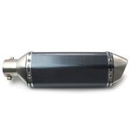 Exhaust muffler Force compatible with Benelli BN 600 / 302 / R Silencer Carbon Look-Stainless Steel