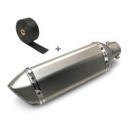 Set SA8 Auspuff Force Edelstahl und Hitzeschutzband für Honda Varadero XL 1000 V Zaddox_1